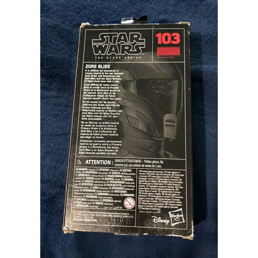 NWT Star Wars Black‎ Series Zorii Bliss Figure Rise of Skywalker 2019 Hasbro